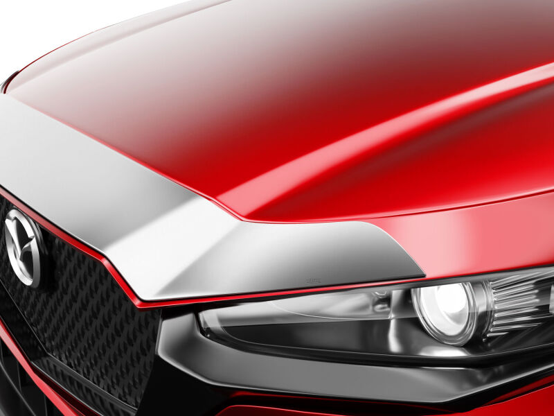 Mazda CX-30 Hood Deflector - Husky Liners - Aeroskin - Chrome - `25-`26